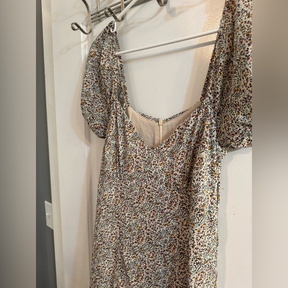 Urban Outfitters Puff Sleeve Sweetheart Maxi Dress Floral Small - Picture 3 of 7